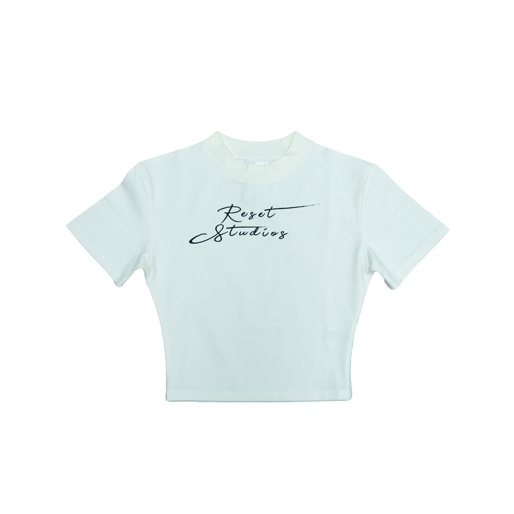 Signature Logo Crop Top (Off-White)