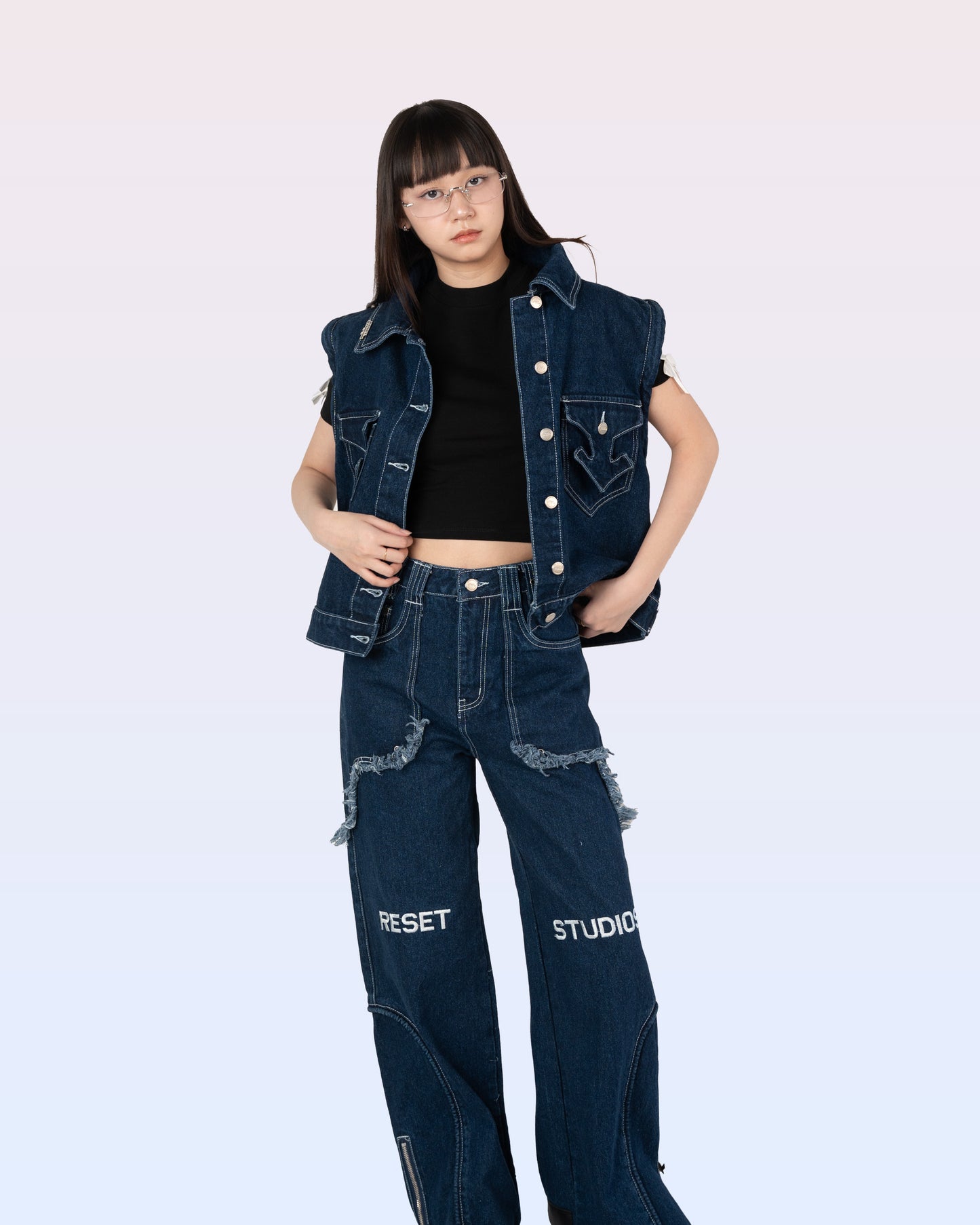 Reset Studios Detachable Denim Jacket