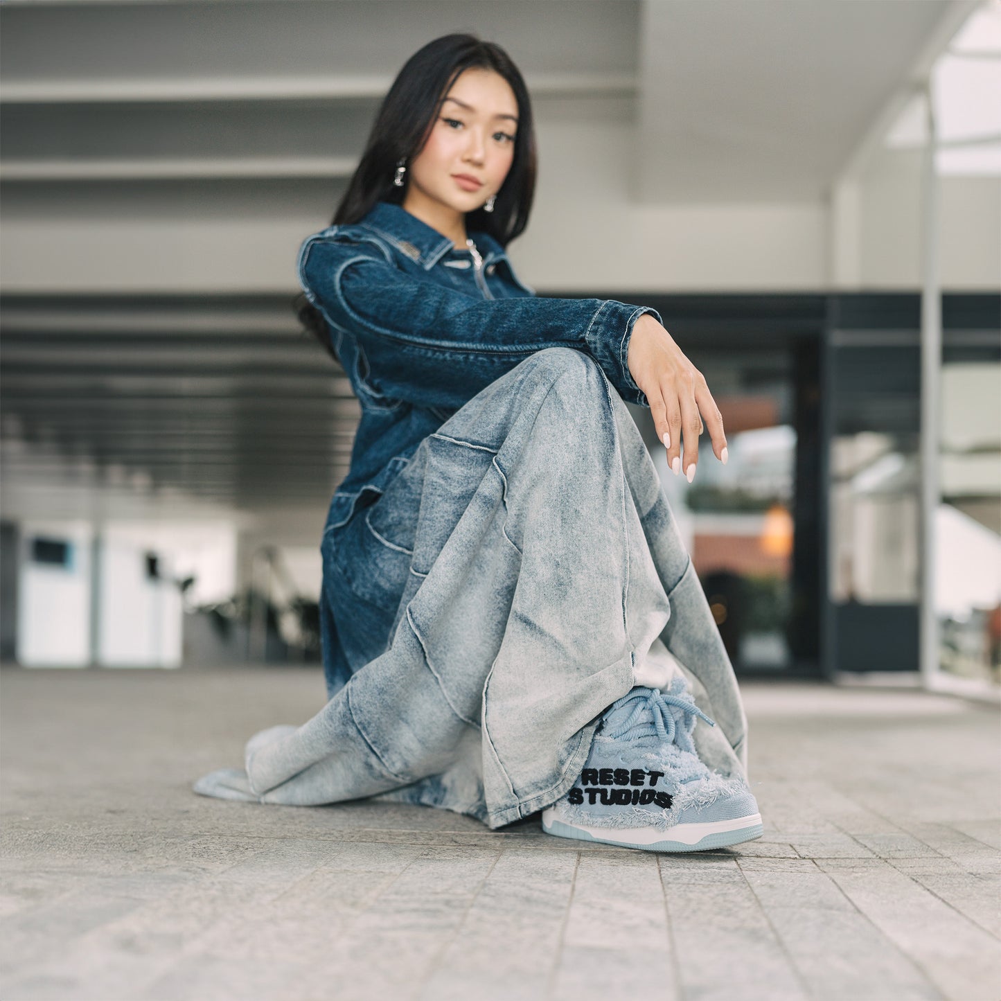 Reset Studios Denim Sneaker A - Blue