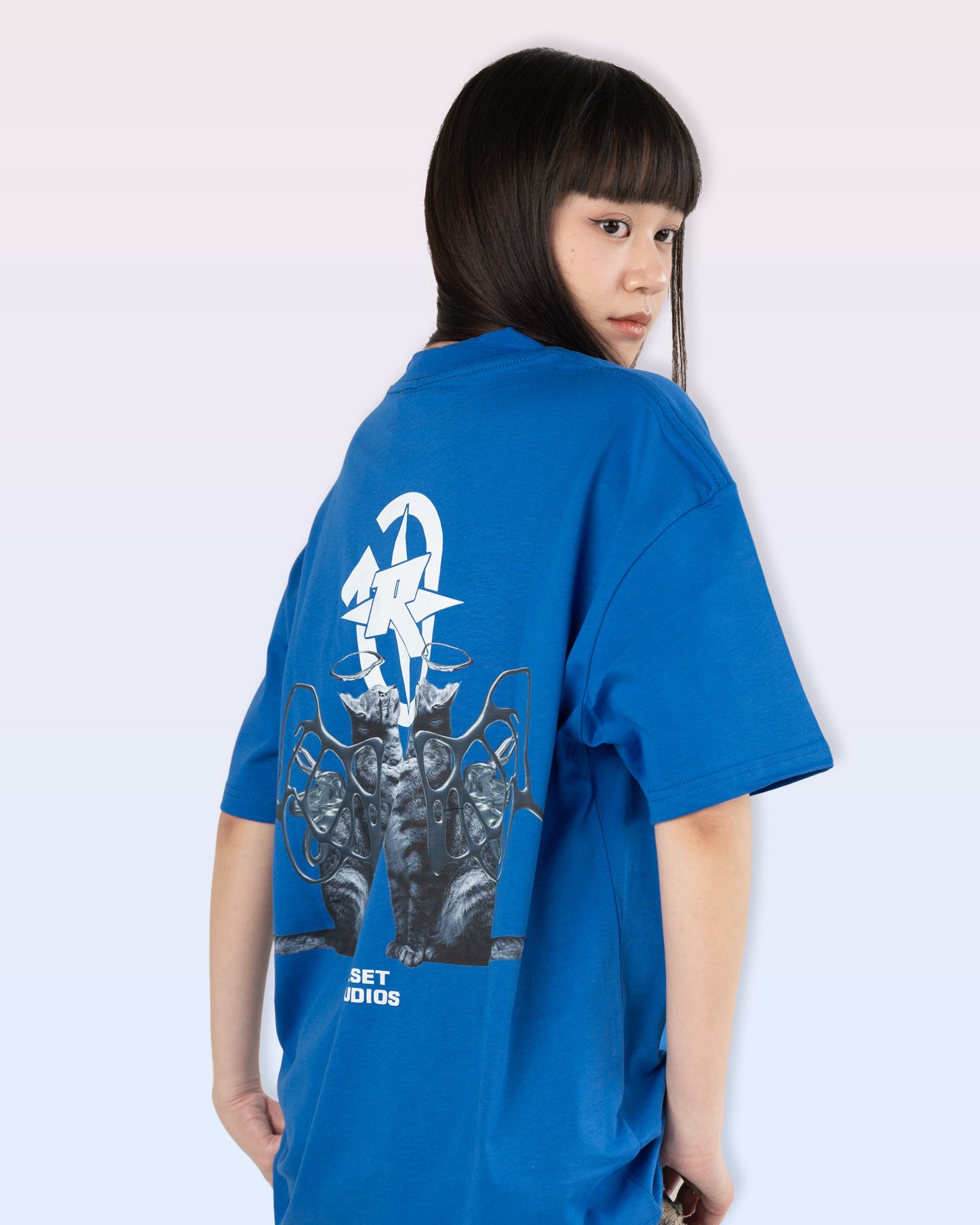 Cherub Feline Tee (Cobalt Blue)