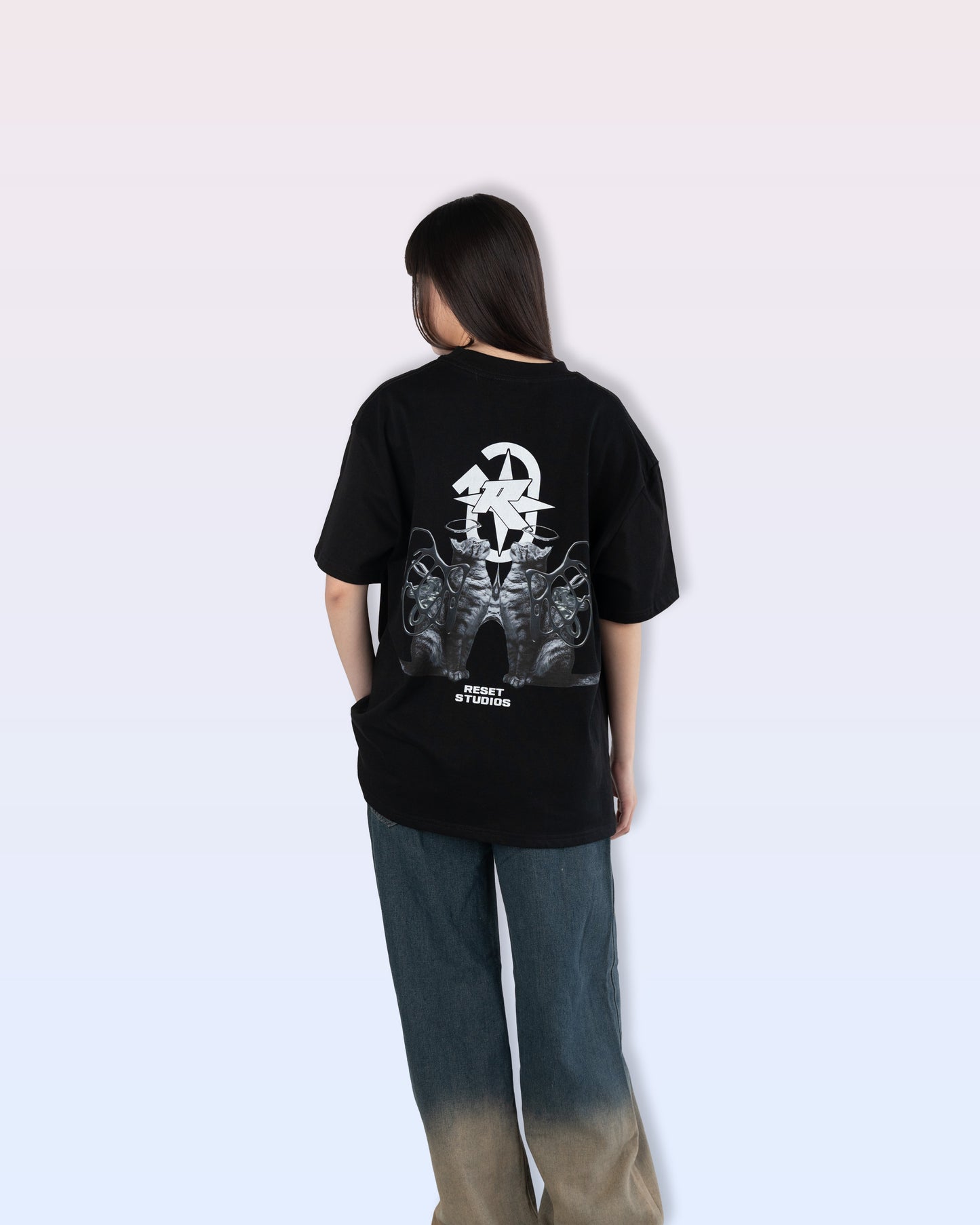 Cherub Feline Tee (Black)