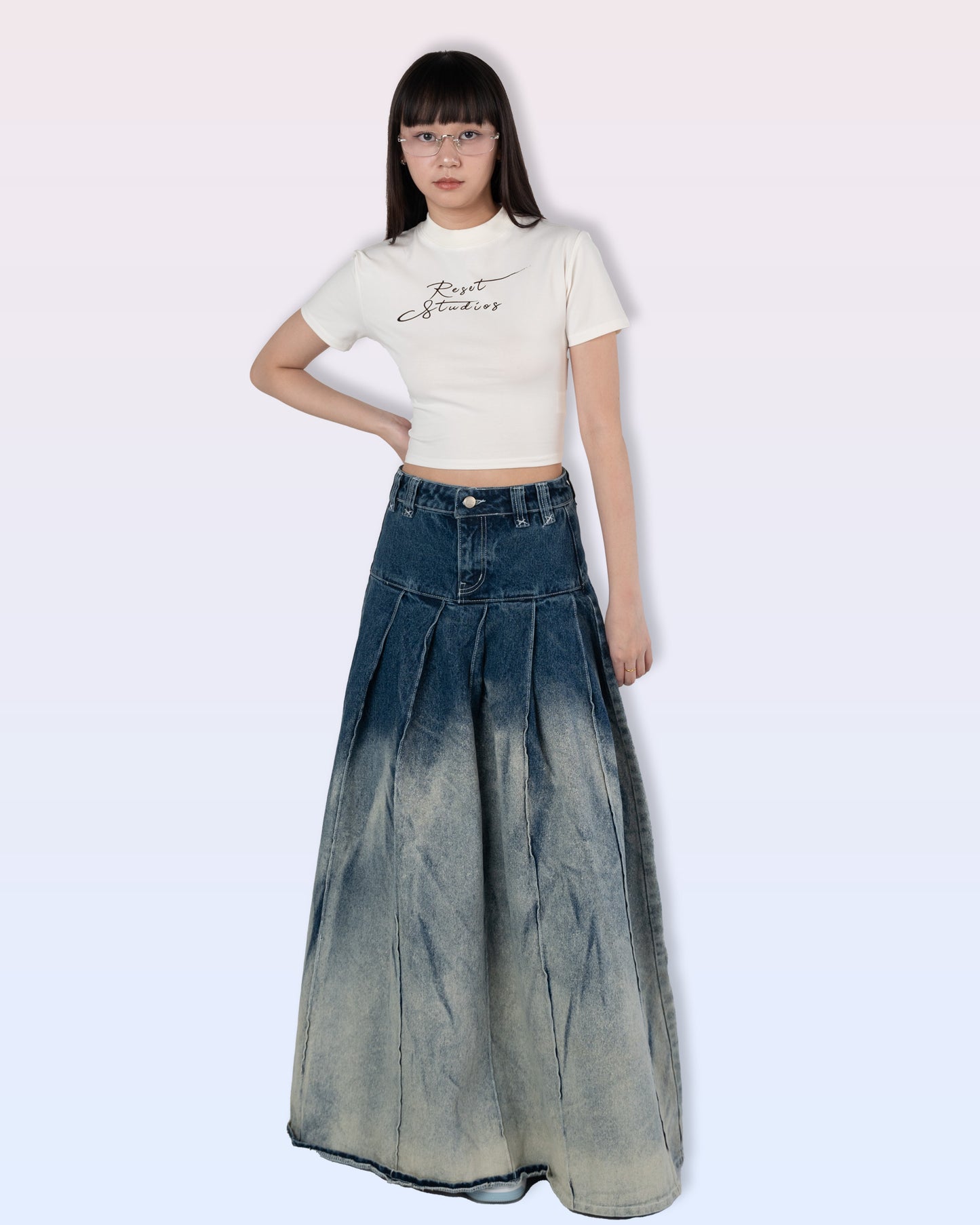 Signature Logo Crop Top (Off-White)
