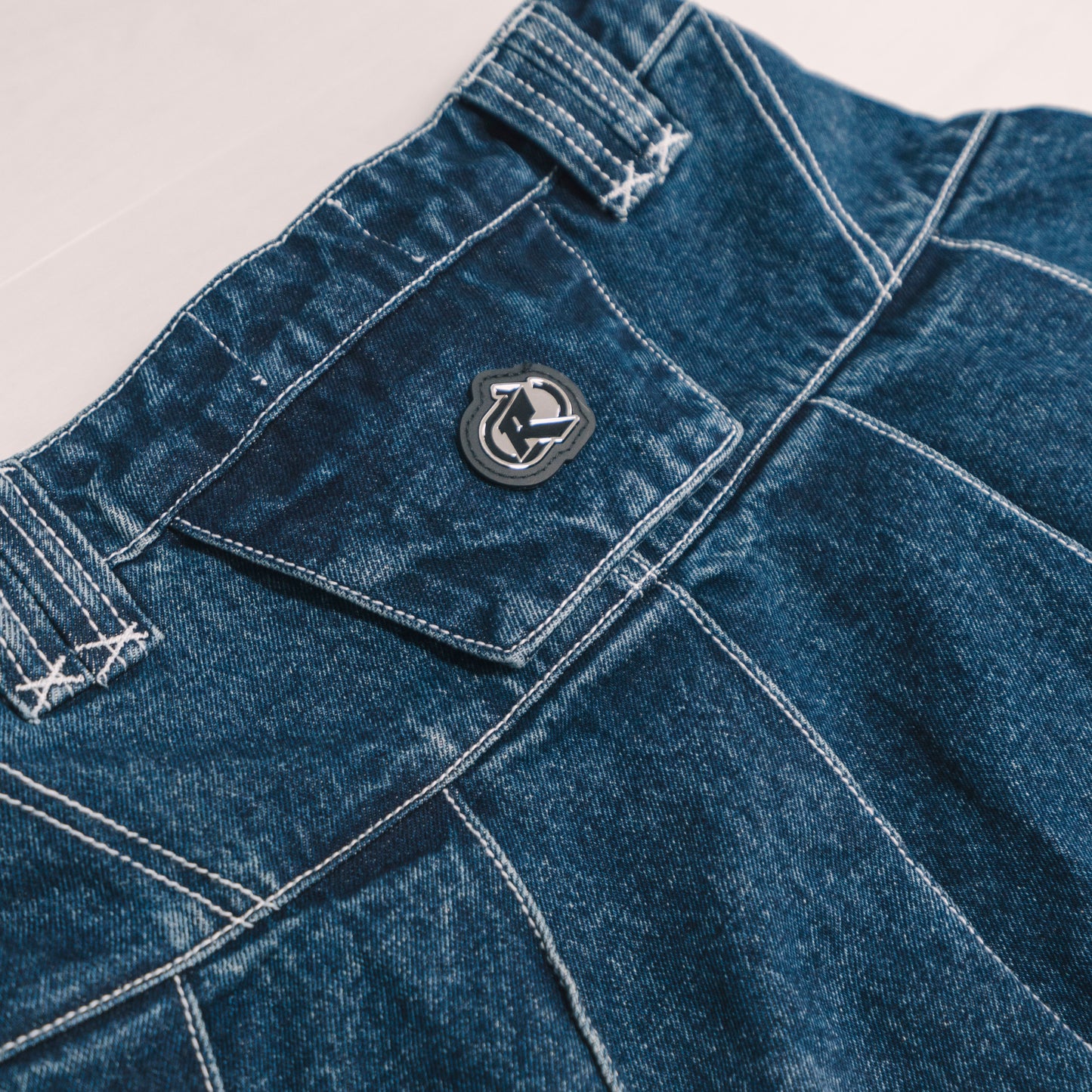 Reset Studios Denim Maxi Skirt